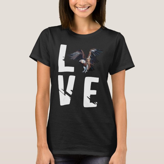 T-shirt Scavenger Ornithology Carrion Bird Watcher Love Vu (Devant)