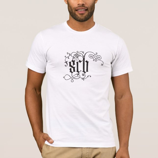 T-shirt scb - douille pure de dames Twofer longue (Devant)