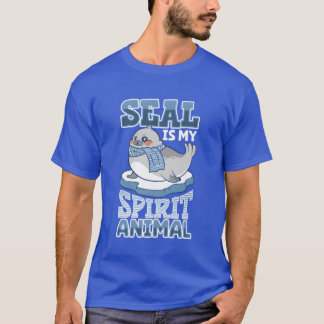 T-shirt sceau animal faune animaux phoques mignon bébé mer