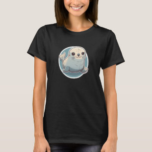 T-shirt Sceau aquatique adorable d'approbation Joli Seal b
