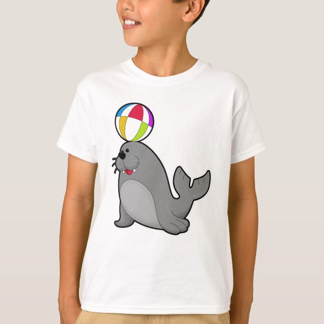 T-shirt Sceau aux sports nautiques avec water polo (Devant)