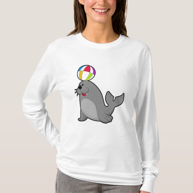 T-shirt Sceau aux sports nautiques avec water polo (Devant)