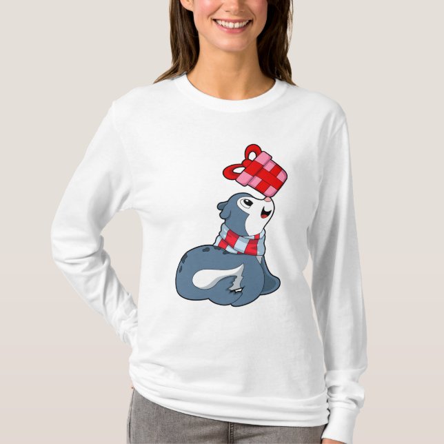 T-shirt Sceau avec cadeau (Devant)