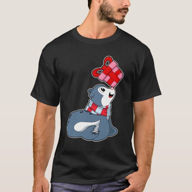 T-shirt Sceau avec cadeau (Devant)