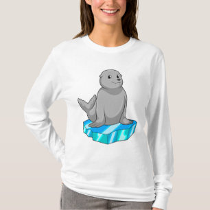 T-shirt Sceau avec flocons de glace