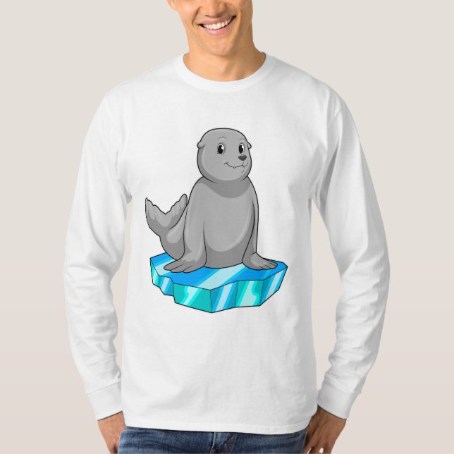 T-shirt Sceau avec flocons de glace (Devant)