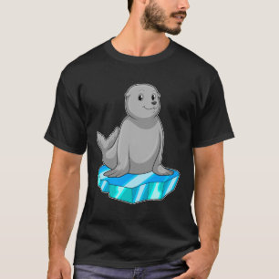 T-shirt Sceau avec flocons de glace
