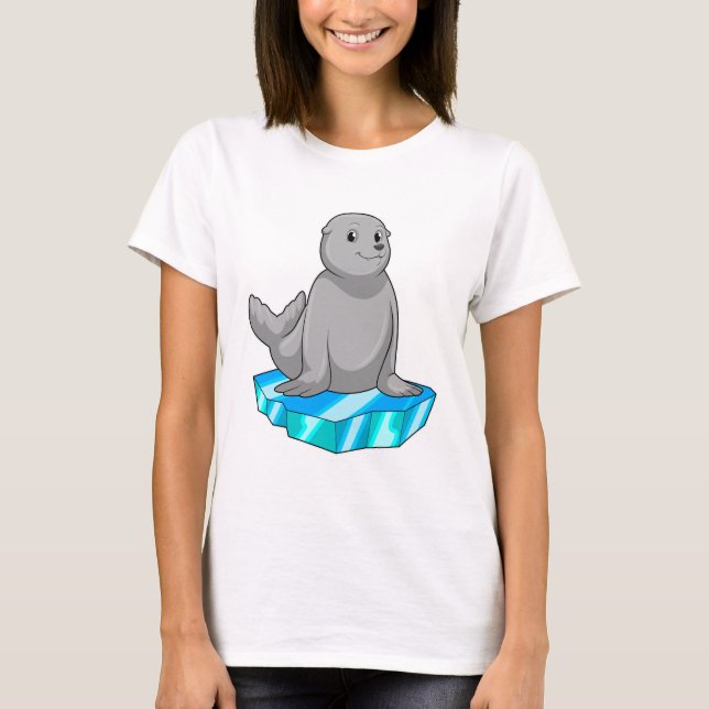 T-shirt Sceau avec flocons de glace (Devant)