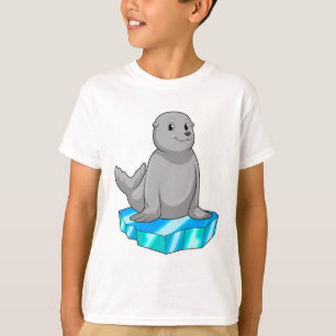 T-shirt Sceau avec flocons de glace