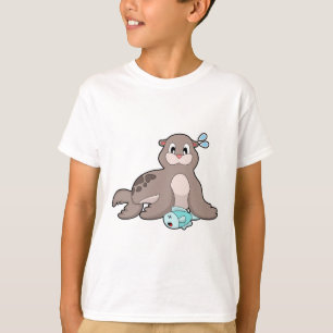 T-shirt Sceau avec poisson