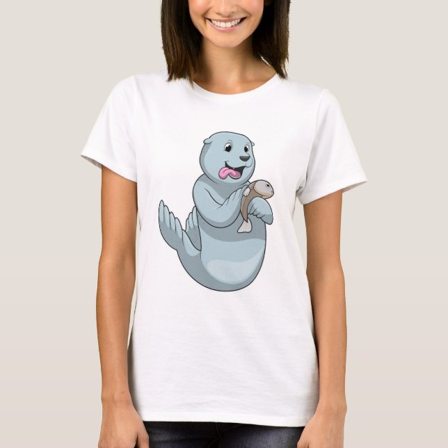 T-shirt Sceau avec poisson (Devant)