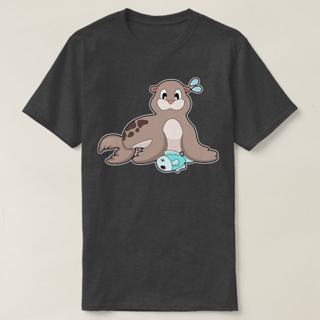 T-shirt Sceau avec poisson (Design devant)
