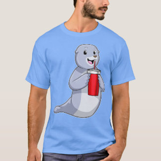 T-shirt Sceau avec tasse à boire
