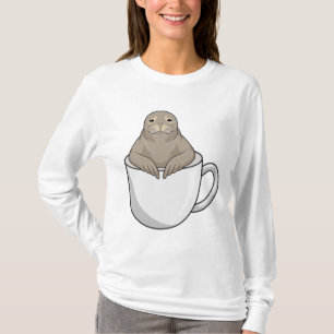 T-shirt Sceau avec tasse de café