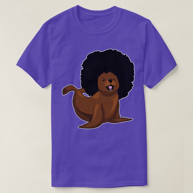 T-shirt Sceau cheveux Afro (Design devant)