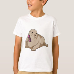 T-shirt Sceau comme coiffeur avec peigne