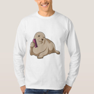T-shirt Sceau comme coiffeur avec peigne