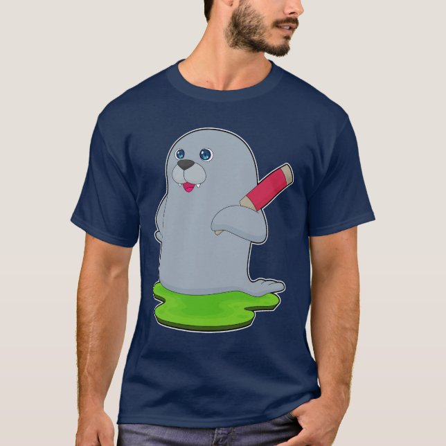 T-shirt Sceau Cricket Batte de cricket (Devant)