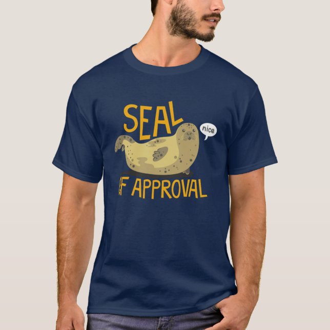 T-shirt Sceau d'approbation famille drôle (Devant)