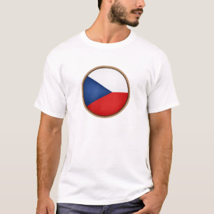 T-shirt Sceau de drapeau de la République tchèque cool