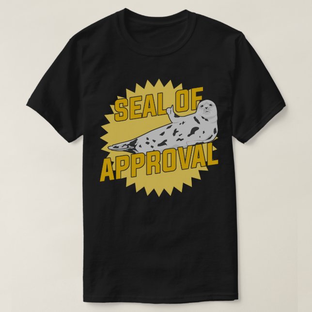T-shirt Sceau De L'Approbation Amoureux des animaux Pinnip (Design devant)