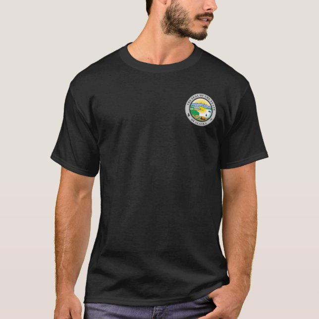 T-Shirt Sceau de l'État d'Alaska USA (Devant)