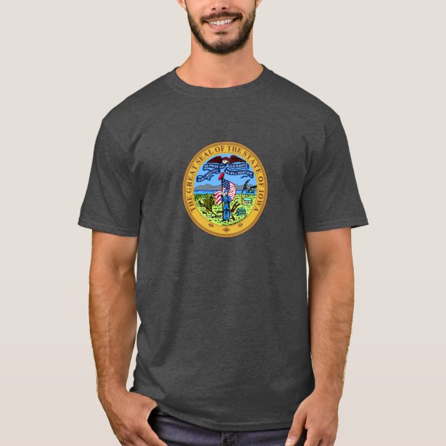 T-shirt Sceau de l'État de l'Iowa 1 (Devant)