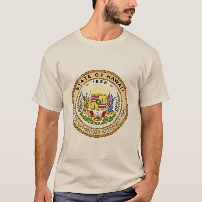 T-shirt Sceau d'État hawaïen (Devant)