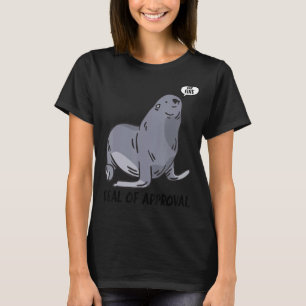 T-shirt Sceau D'Homologation Animal Marin Approuvant Le Sc