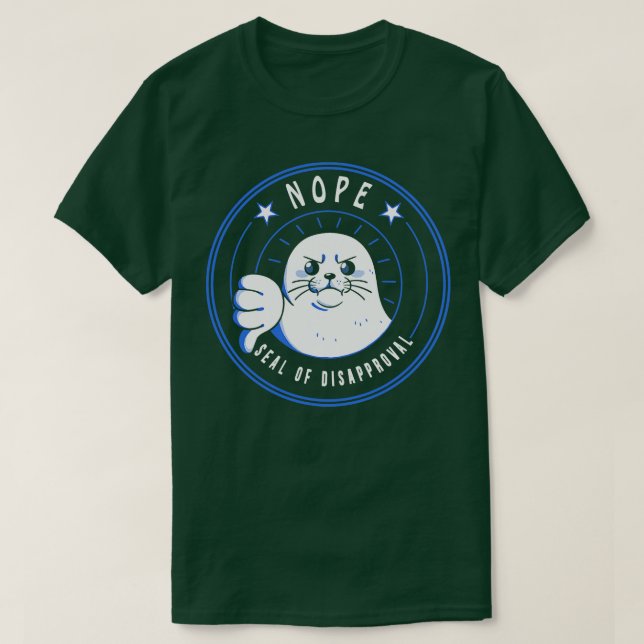 T-shirt Sceau drôle de désapprobation par Tobe Fonseca (Design devant)