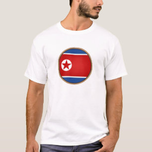 T-shirt Sceau du drapeau de la Corée du Nord cool