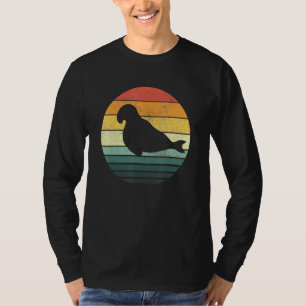 T-shirt Sceau éléphant Coucher de soleil Retro Vintage Sce