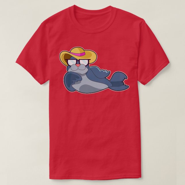 T-shirt Sceau Lunettes de soleil 1 (Design devant)