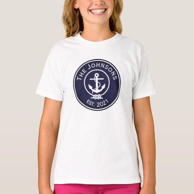 T-shirt Sceau nautique Ancre (Devant)