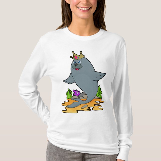 T-shirt Sceau roi avec couronne (Devant)