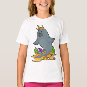 T-shirt Sceau roi avec couronne