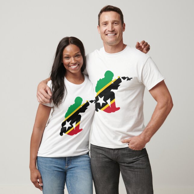 T-shirt Sceau Saint-Kitts-Et-Nevis (Unisexe)