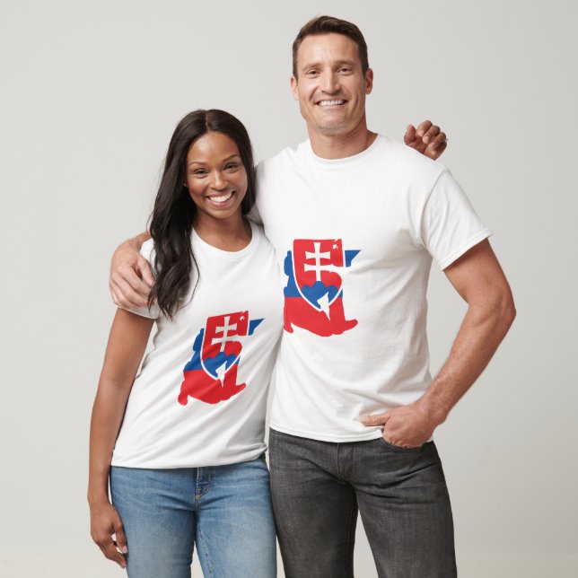 T-shirt Sceau Slovaquie (Unisexe)