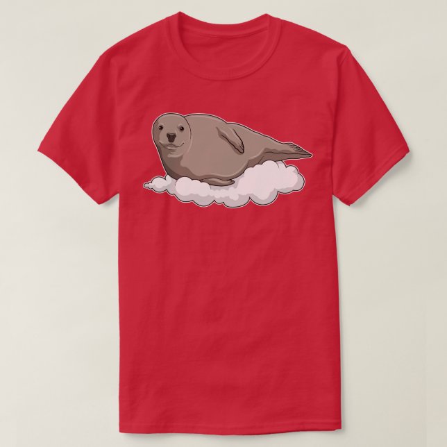 T-shirt Sceau sur les nuages (Design devant)