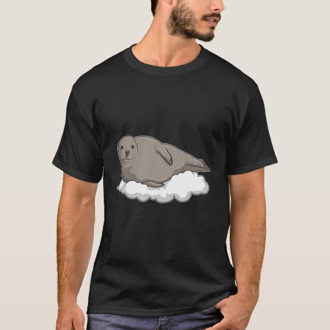 T-shirt Sceau sur nuages (Devant)