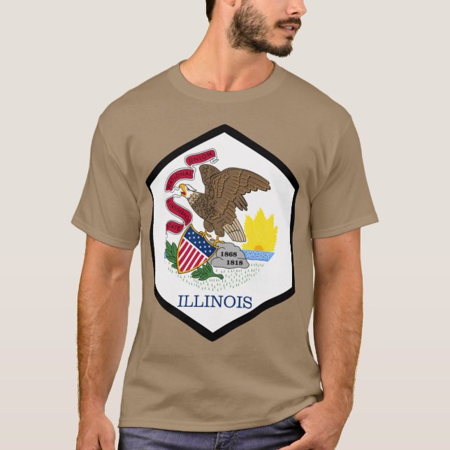 T-SHIRT SCELAU HEXAGONAL DE L'ILLINOIS (Devant)