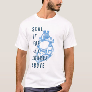 T-shirt Scellez-le pour Thy cours ci-dessus