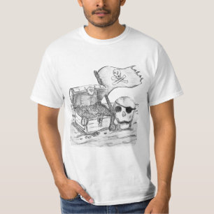T-shirt Scénario de la scène du trésor de pirate