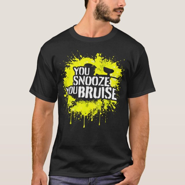 T-shirt Scénario de paintball en forêt Bruise (Devant)