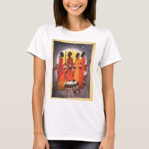 T-shirt Scène africaine de nativité de Noël