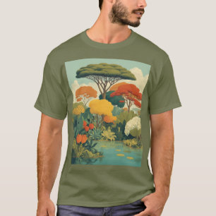 T-shirt Scène animée de la Jungle Safari