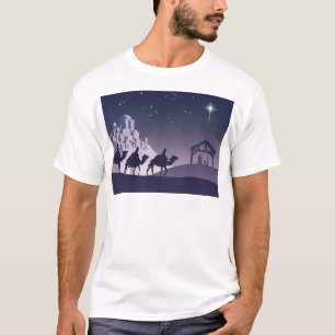 T-shirt Scène chrétienne de nativité de Noël