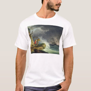 T-shirt Scène côtière dans une tempête, 1782