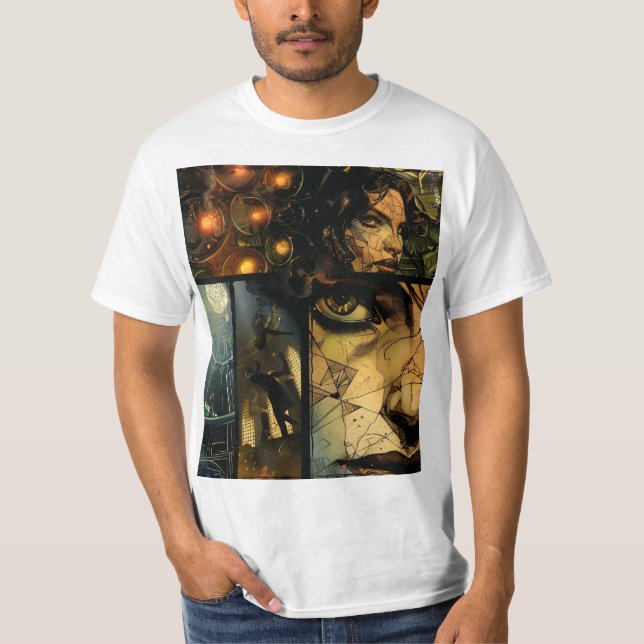 T-shirt Scène d'action du livre de bande dessinée (Devant)