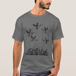 T-shirt Scène de chasse au canard Tir à la sauvagine Malla